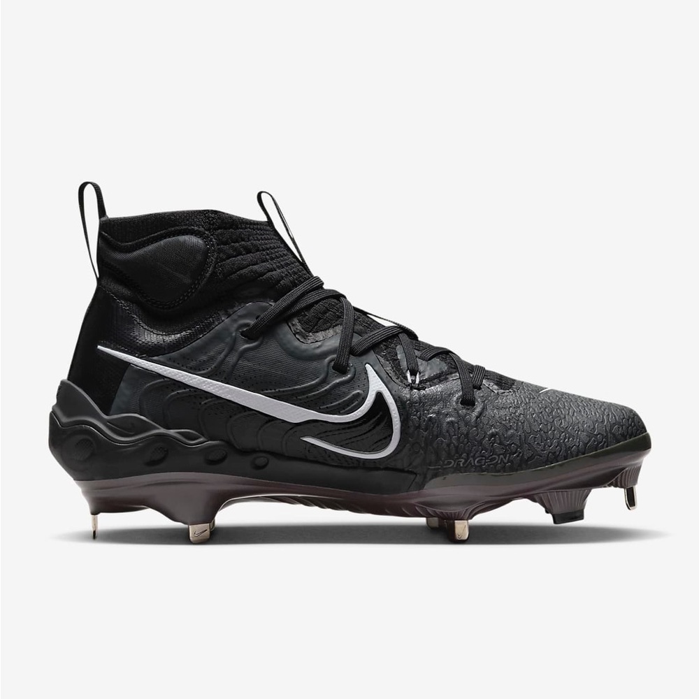 Nike Alpha Huarache NXT Men's Baseball Cleats Black Smoke Grey White 8.5 - Picture 2 of 11
